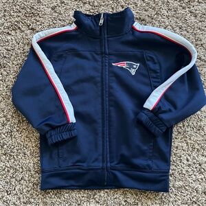 New England Patriots Navy Blue Toddler Track Jacket Size 24 Months